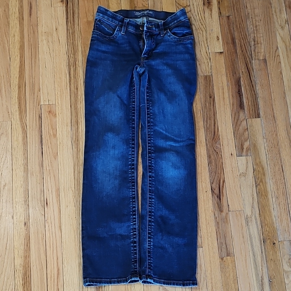 Wrangler Women's Dark Blue Straight Leg Jeans